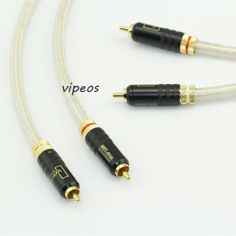 

New QED Signature 1M or 1.5M 1Pair OFC Silver-Platedr Gold Plated RCA Audio Interconnect Cable
