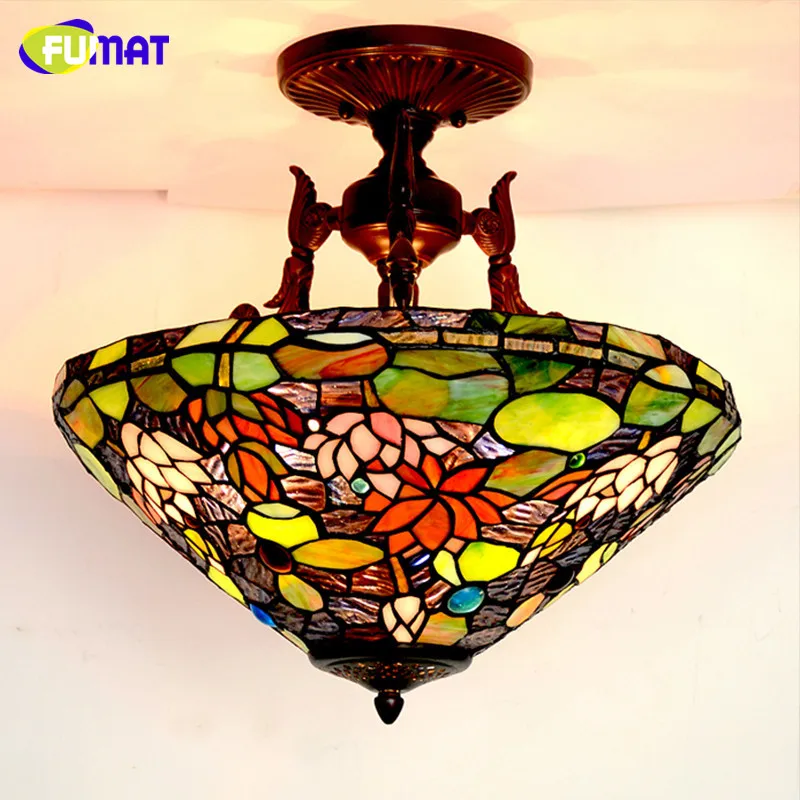Us 298 14 15 Off Fumat Gl Art Ceiling Lamp European Style Vintage Led Lotus Stained Clic Light Fixtures Living Room Hotel Lightings In Us 298 14 15 Off Fumat Gl Art Ceiling Lamp European Style Vintage Led Lotus Stained Clic Light Fixtures Living Room Hotel Lightings In