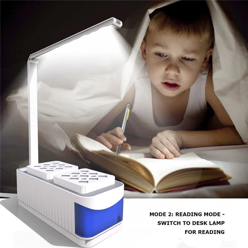 

LED 2modes Grow Lights Herb Hydroponics Plants Garden Kit Full Spectrum Reading Desk Lamp Adjustable Lever Planting Table Growth