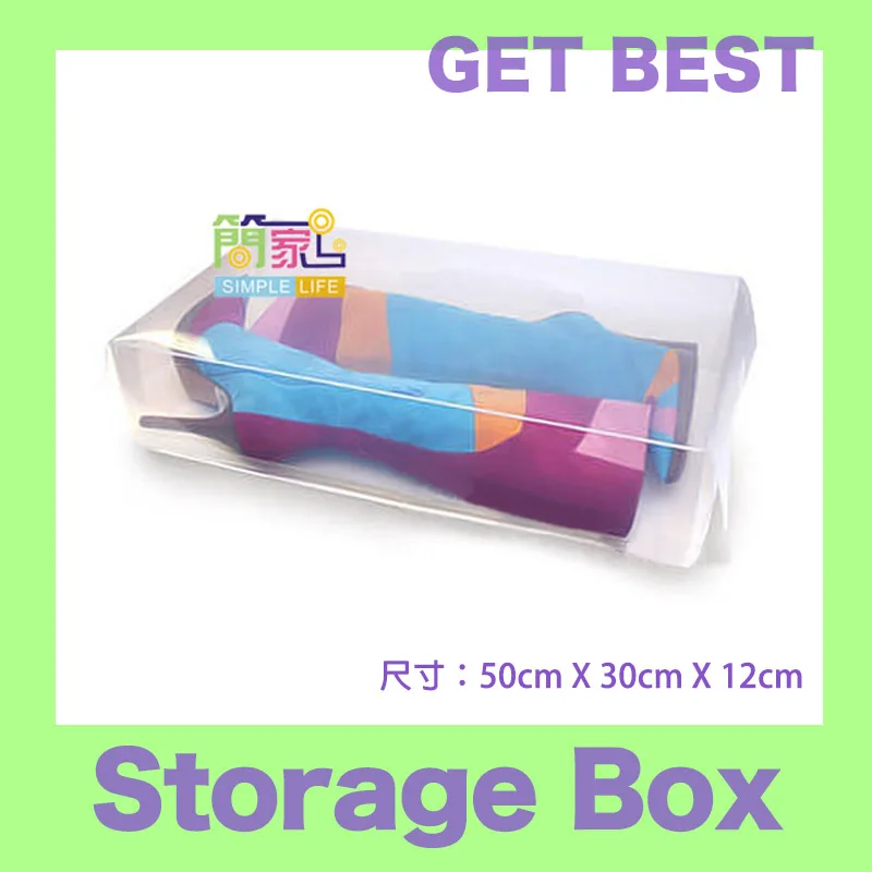 2 шт./лот женская прозрачная коробка для обуви хранения 52x30x12 см|shoe boxes lot|shoe for