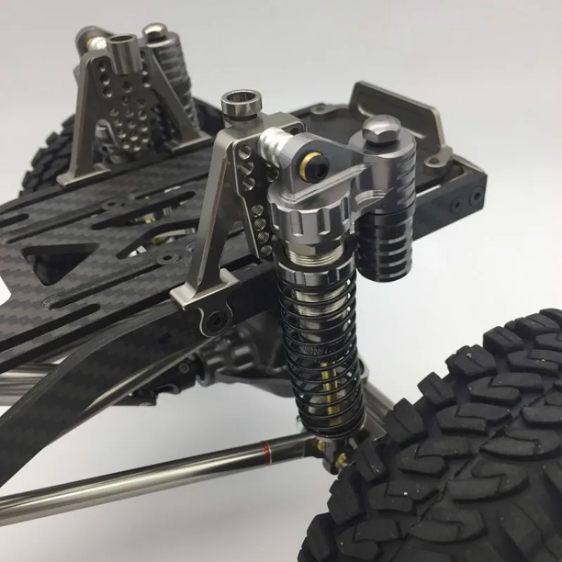 CNC алюминиевый Металл с карбоновой рамой для RC автомобиля 1/10 осевой SCX10 шасси 313 мм Колесная база автомобиля 4WD гусеничный Автомобили Запчасти