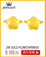 JLZB 24K Pure Gold Earring Real AU 999 Solid Gold Earrings Beautiful Gypsophila Upscale Classic Fine Jewelry Hot Sell New 2020