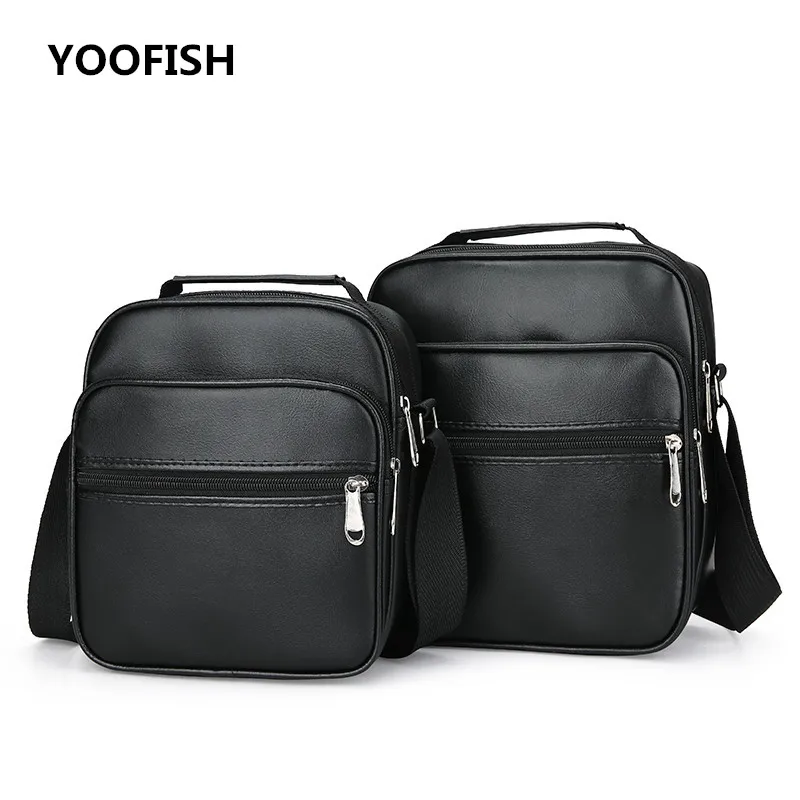 

New Fashion designer high quality PU leather men shoulder bag casual zipper bags for men Crossbody Bags Free shipping