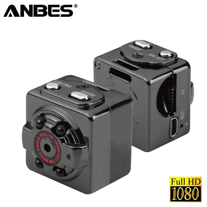 

ANBES Mini Camera SQ8 HD 1080P Recorder HD DV Motion Sensor Night Vision Micro Cam Sport DV Wireless Camcorder Recorder