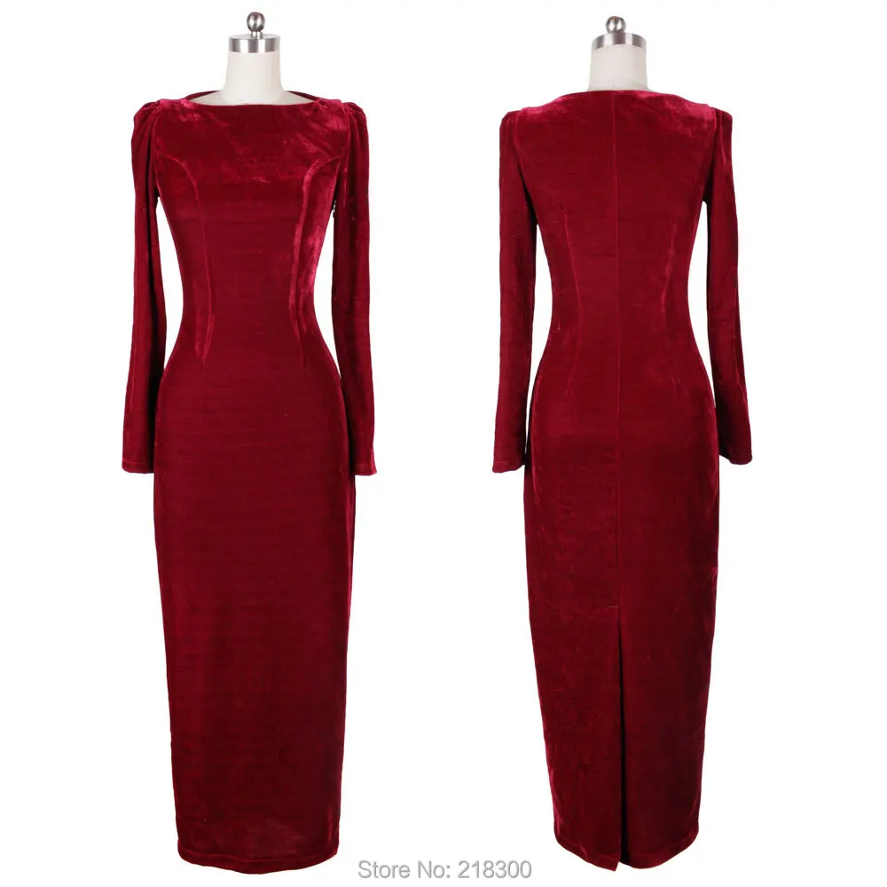 Modest Long Sleeve Burgundy Mother of the Bride Dresses