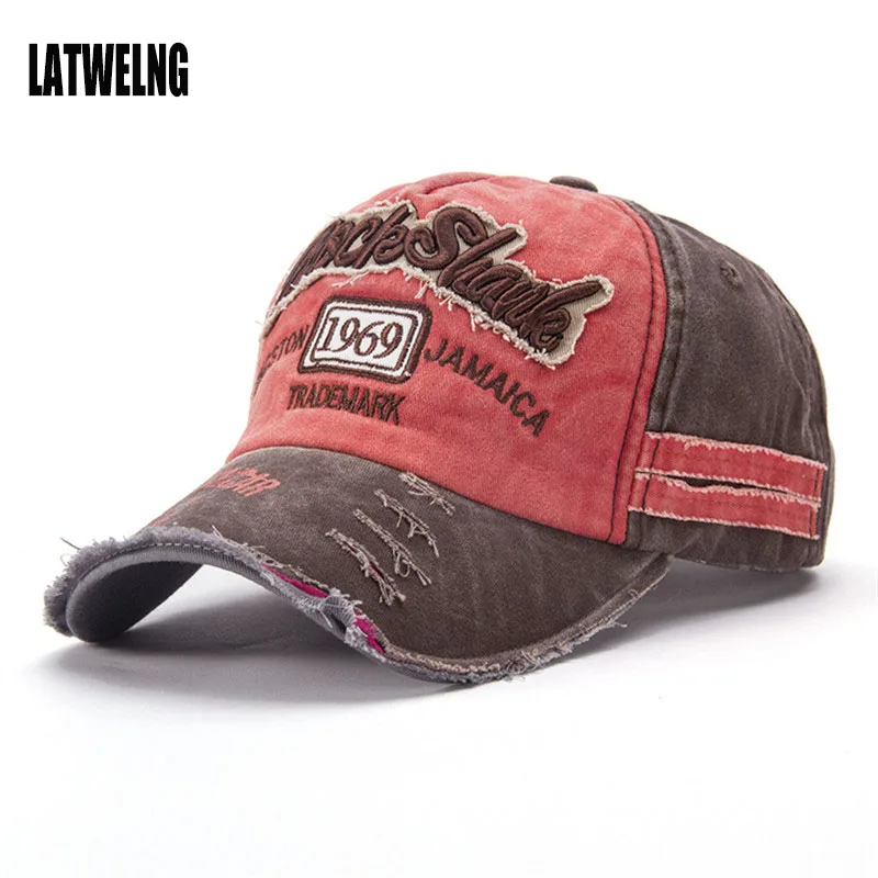Высокое качество промытый деним Бейсбол кепки Snapback шапки для мужчин женщин s