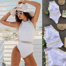 Бикини, сексуальное женское бикини, пуш-ап подкладка, одежда для купания купальник, пляжная одежда, купальники с высокой талией