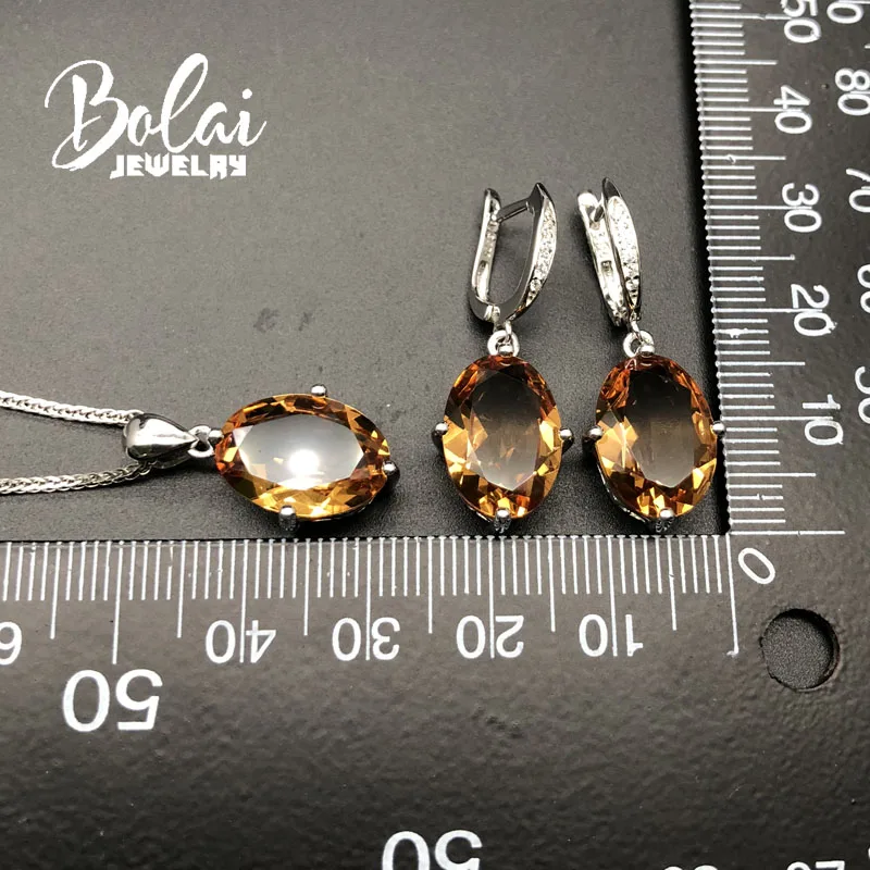 Bolai jewelry,color change zultanite Jewelry set 925 sterlings silver fine jewelry created gemstone for girl nice birthday gift