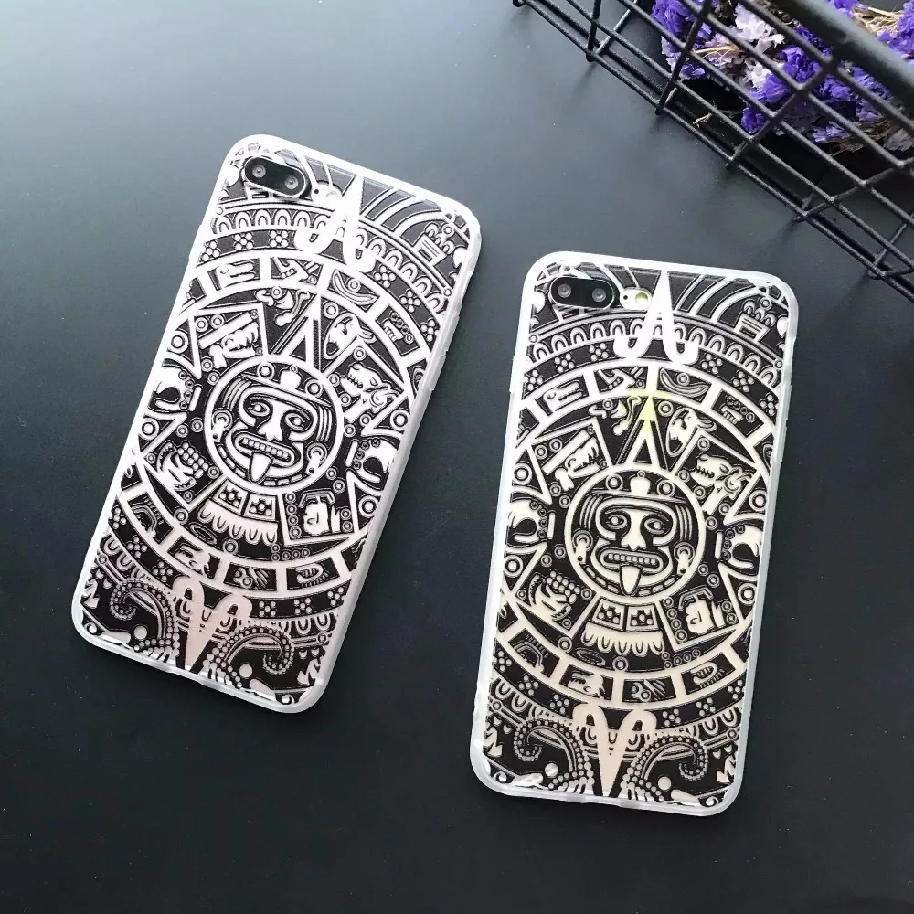 Новая мода мультфильм шаблон телефона чехол для iPhone 6 6S 7 Plus жесткий apple плюс