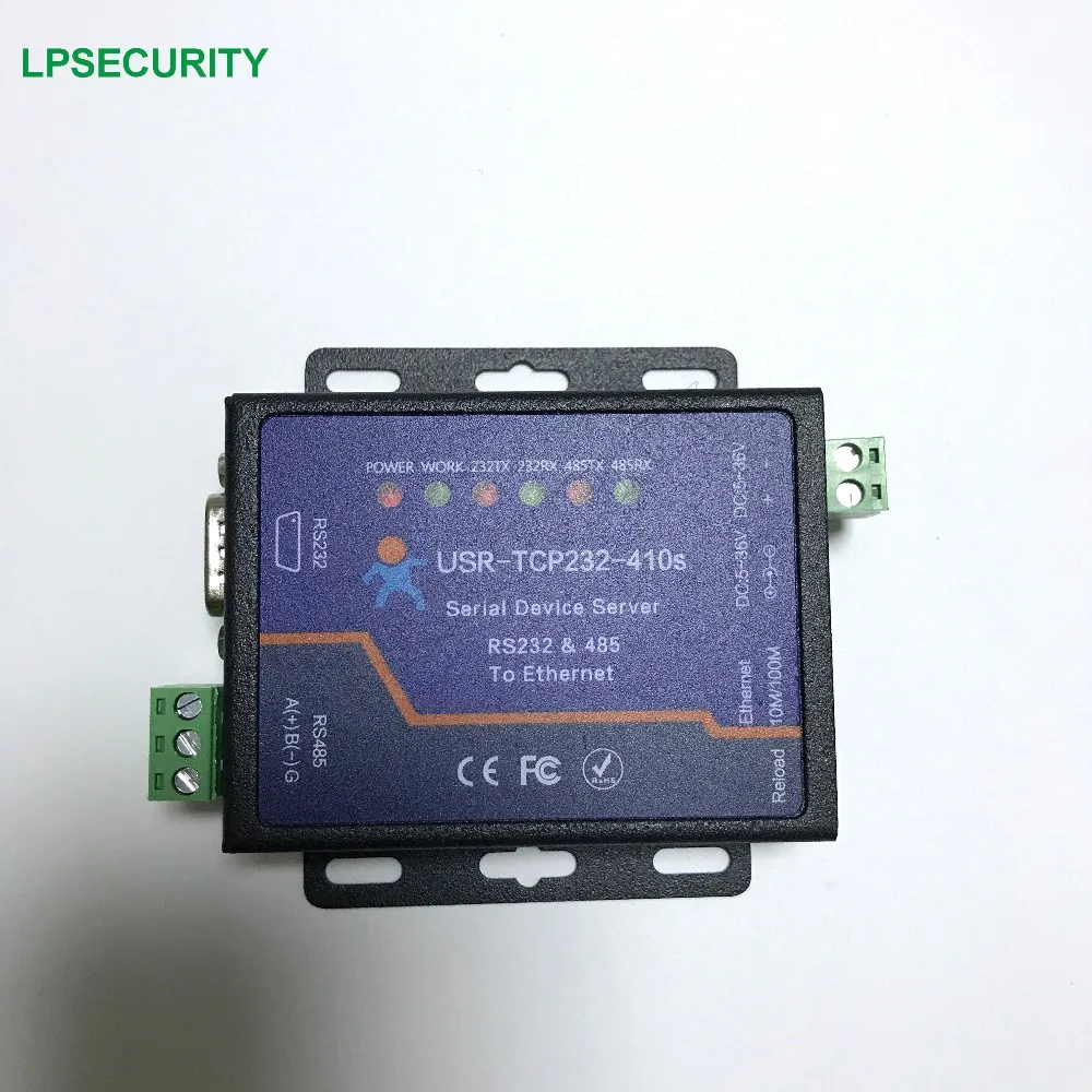 Промышленный последовательный преобразователь RS232 RS485 в Ethernet TCP/IP 5 6 В постоянного