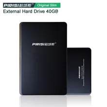 Original PIRISI P8 External Hard Drive 40GB HDD USB2 0 Externo Disco HD Disk Storage Devices