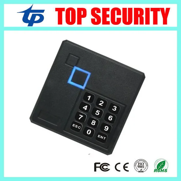 Free shipping 4 pcs a lot IP65 waterproof smart card access control card reader with keypad led light 125KHZ rfid card reader f3 finger pin free shipping fingerprint access control reader with keypad waterproof structure design ip65 waterproof