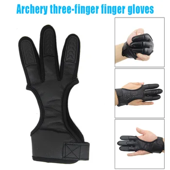 

New Protective Archery Glove 3 Fingers Guard Protector for Recurve Compound Bow LMH66