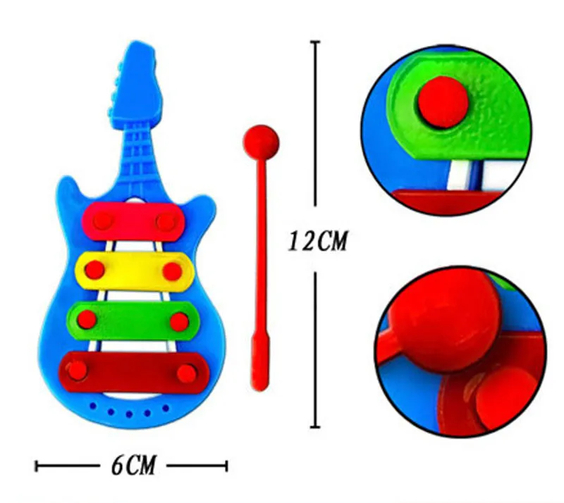 Детские Инструменты, музыкальные гитары, детские музыкальные игрушки с 4 нотами, Развивающие детские игрушки,11