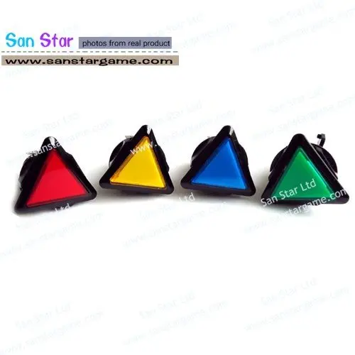 

30 Pcs of triangular shape Illuminated push button for arcade game machine- Arcade Machine Parts