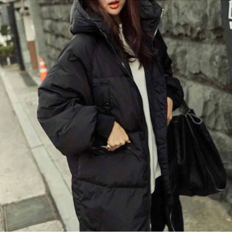 Зимняя куртка, женская черная парка, пальто, длинная, большого размера плюс, женская, теплая, с капюшоном, осенняя, женская одежда, верхняя одежда, пальто 20