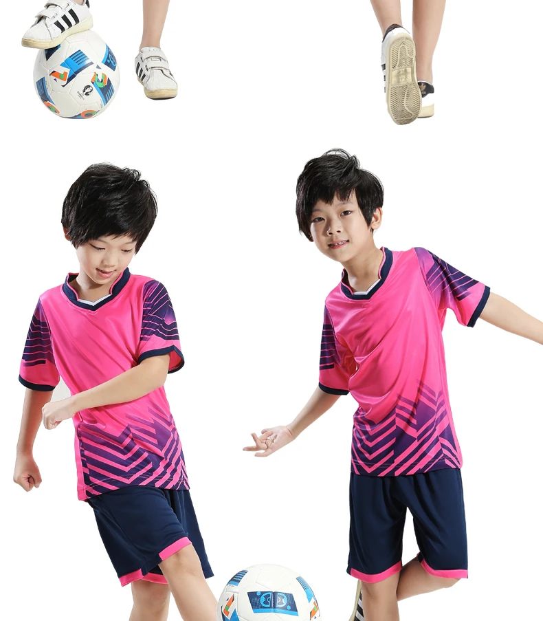 Survetement/футбольные футболки для мальчиков и девочек; Детские Молодежные футбольные комплекты; тренировочный костюм из джерси; спортивный комплект; одежда с принтом на заказ