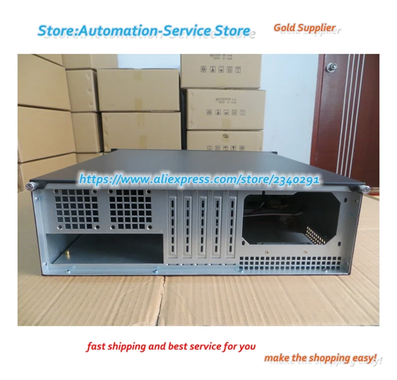  3U45CM Deep Industrial Cabinet Double Door Lock With Hot Plug PC Size Board PC Power Drive CD-ROM