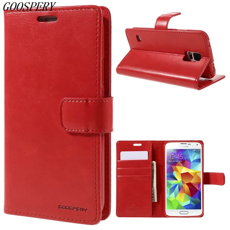 Для Samsung Galaxy S5 чехол Mercury Goospery Blue Moon Флип кожаный телефон бумажник для G900 i9600 |
