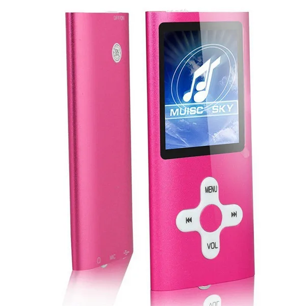 Плеер Mp3 Mp4 цифровой компактный портативный просмотр фото диктофон mp4 плееры - Цвет: Розовый