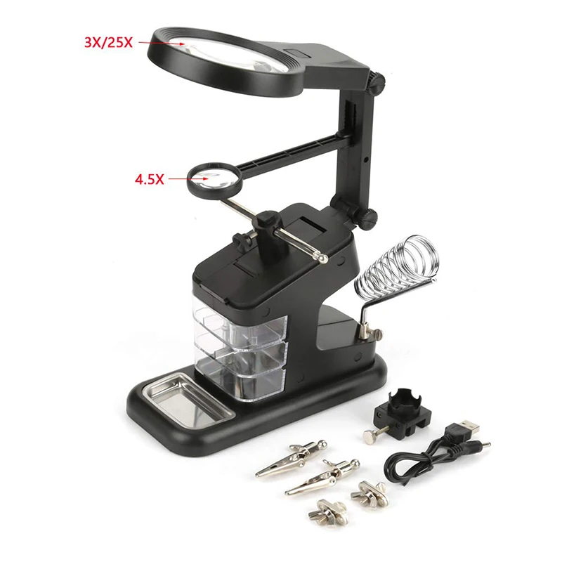 USB repair magnifier with LED light4