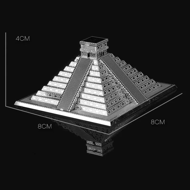 HK NanYuan металлический мир 3D пазл здание пирамиды майя DIY модели лазерной резки