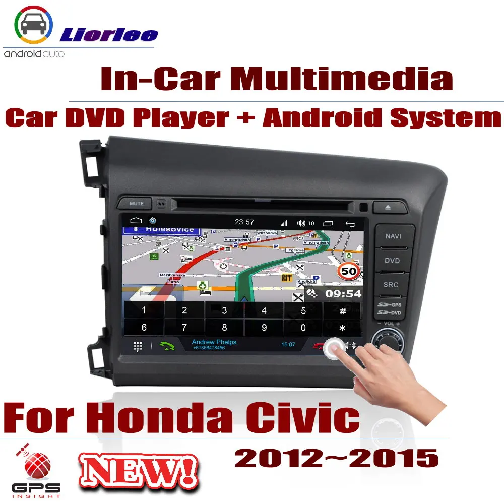 Для Honda Civic 2012~ Автомобиль проигрыватель Android Радио DVD gps навигации Displayer системы аудио видео в тире мультимедийное головное устройство