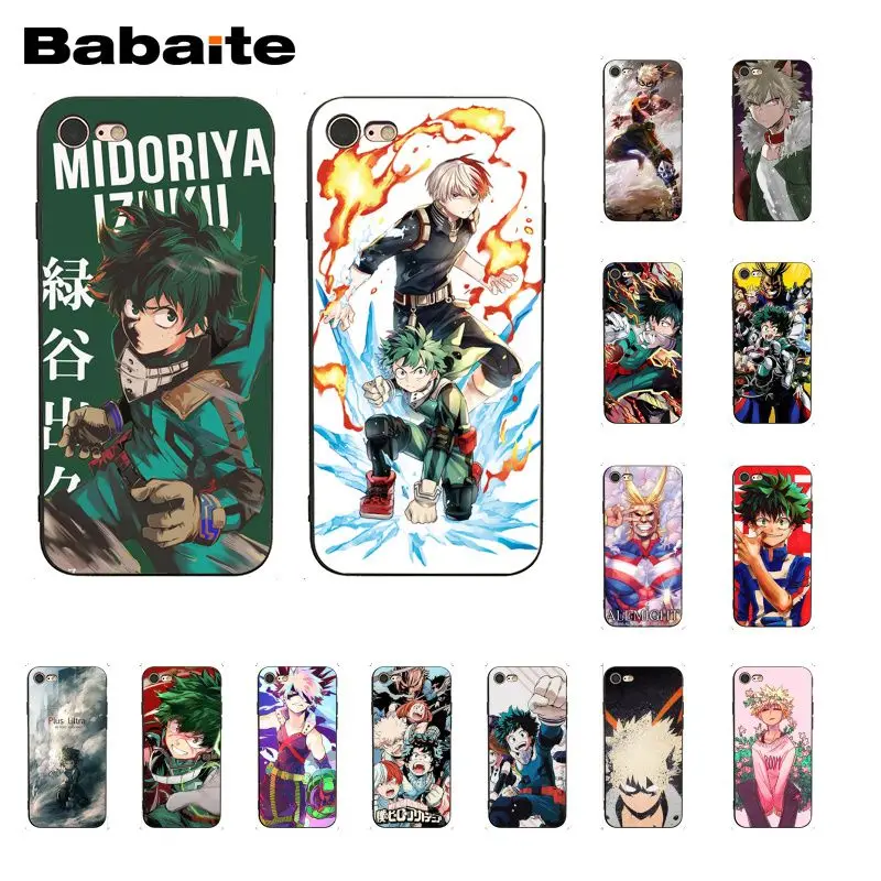 Babaite аниме мой герой Boku no Hero academic deku bakugou чехол для телефона для iphone 11 Pro 11Pro Max X XS MAX 6 6S 7 8 Plus 5 5S XR