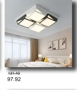Bwart современные светодиодные светильники потолочные простой стиль smart домой светодиодные лампы большой творческой блеск спальня гостиная лампа