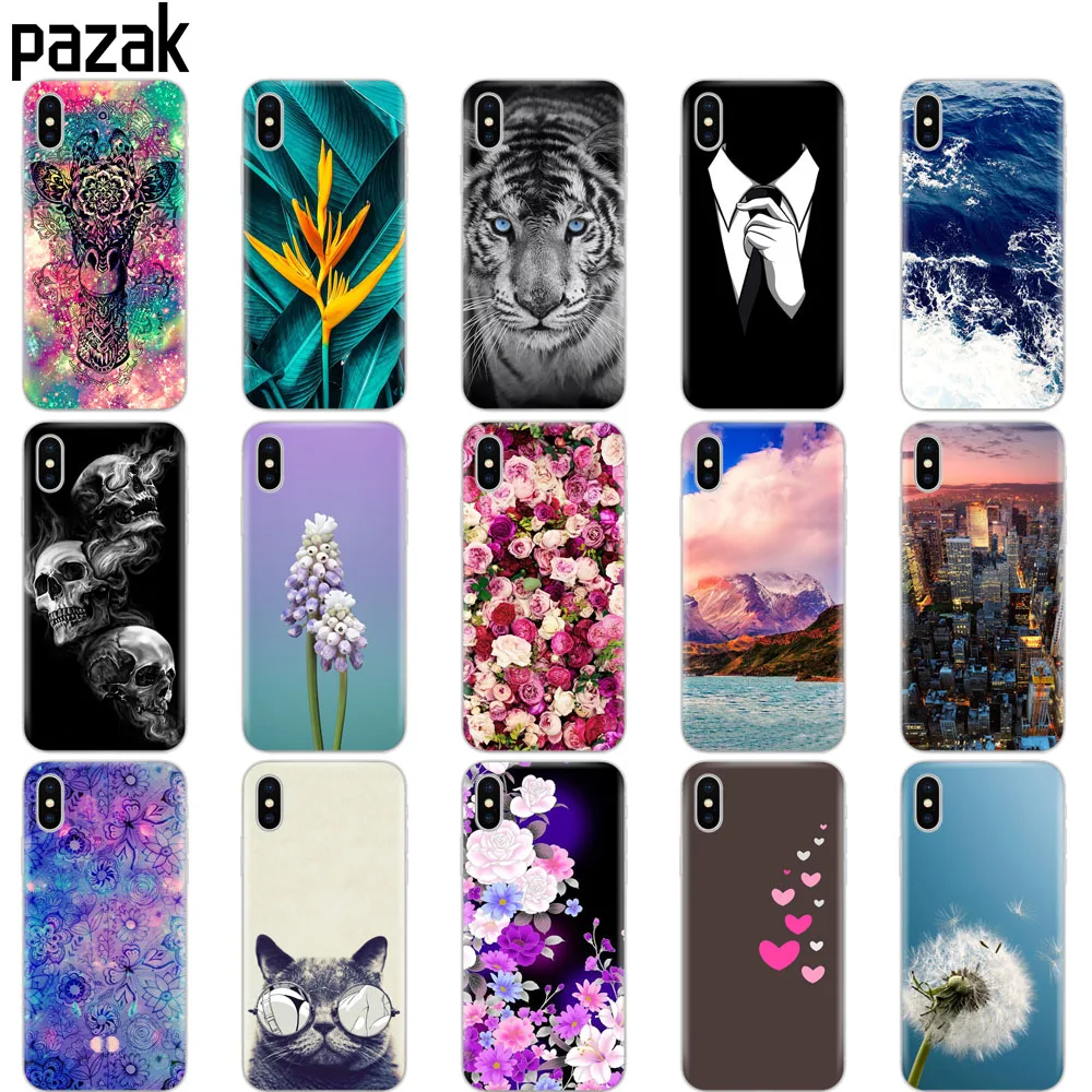 Силиконовый чехол для Iphone X 8 7 6 6s 5 5s SE Plus мягкая задняя крышка из ТПУ 360
