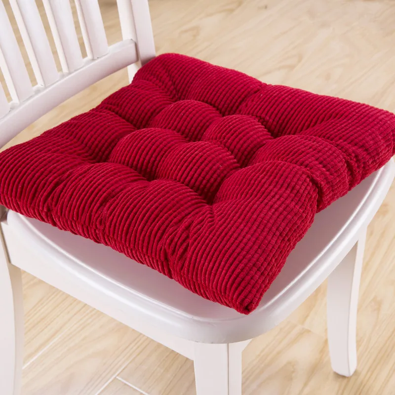 8 цветов 40*40 см подушка для стула, подушка для спины, декоративная подушка для дома, удобная подушка для дивана, гостиничного автомобиля, подушка для ягодиц - Цвет: Красный