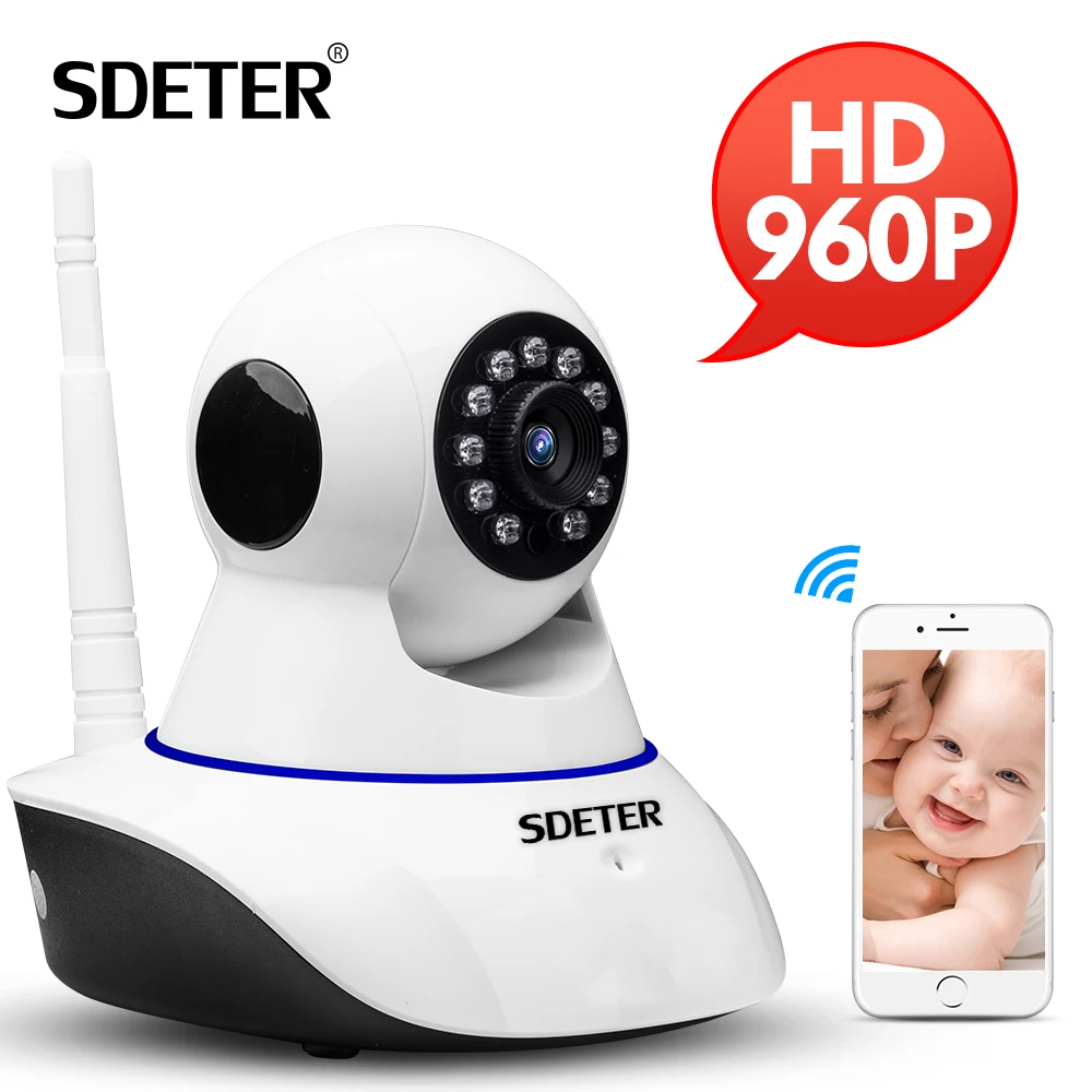 SDETER, беспроводная камера видеонаблюдения, 960 P, Wifi, ip-камера с ИК-подсветкой, ночное видение, аудио запись, камера onvif CCTV P2P