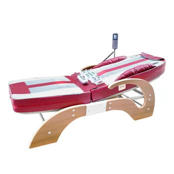 

Split-body Electric Kneading Full Body Roller Massager with Carbon Fiber Heating Jade Massage Bed Table