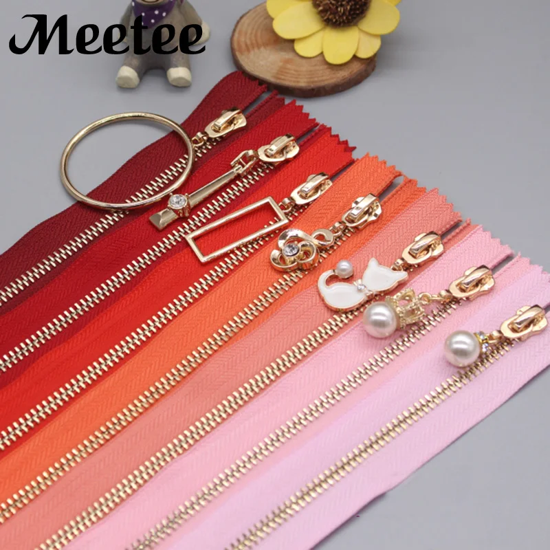 

2Pcs 5# Close-End Bag Metal Zippers 20cm 25cm Eco-friendly Zipper For Sewing Pants Skirts DIY Craft Clothing Accessories KY2171