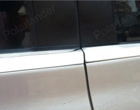 Украшение для автомобиля, полоса, полное окно, отделка для BMW x1 с колонной, автомобильные Внешние аксессуары, нержавеющая сталь