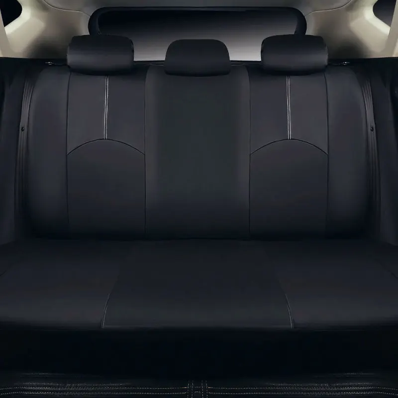 Универсальный черный чехол для сиденья из искусственной кожи Подходит для большинства автомобилей Аксессуары для салона автомобиля