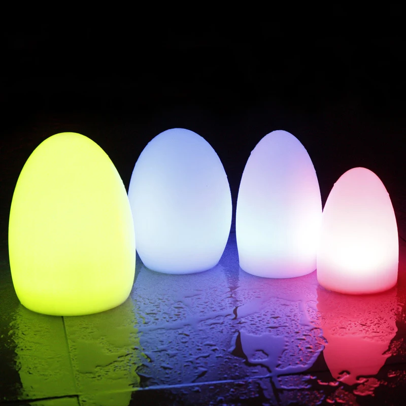 

Wholesale Price 4pcs LED Egg bar table lamp, Rechargeable Decorative LED glowing lighted egg night light Free Shipping