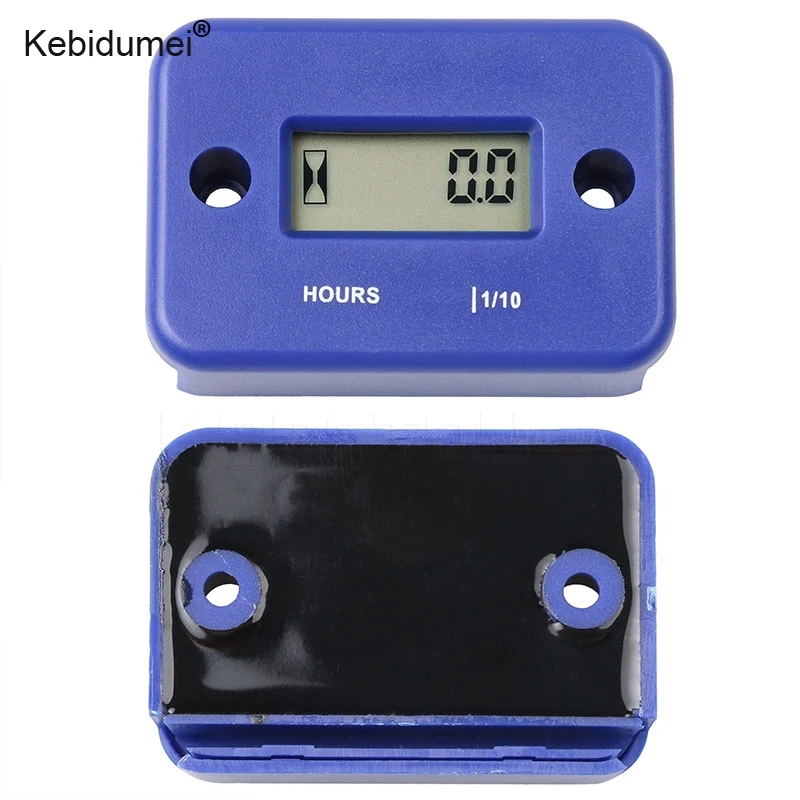 Motorcycle Hour Meter Waterproof Inductive Hour Meter LCD Display