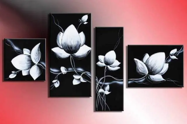 hand painted modern wall