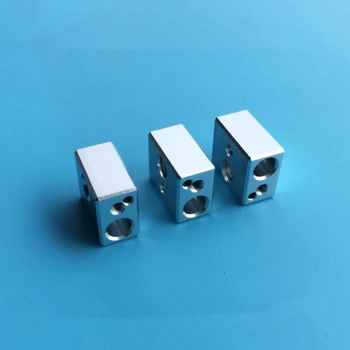 

1pc aluminum heater block Left and right general purpose Makerbot MK2 MK7 MK8 MK10 extrusion aluminum heated block