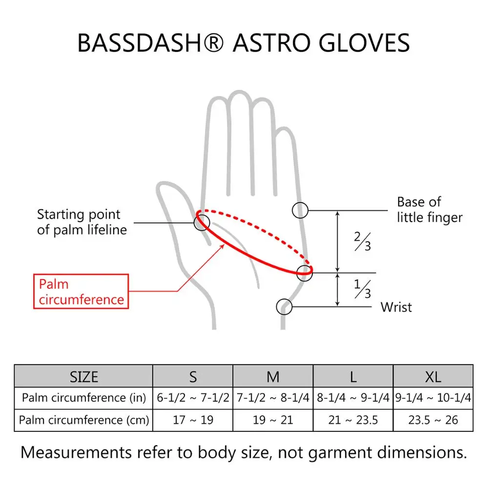 Перчатки для рыбалки Bassdash Astro сверхпрочные Sure Grip мужские женские перчатки без