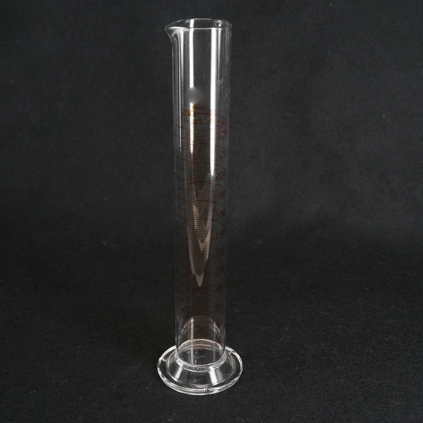 

2pcs 250ml Lab Glass Graduated Measuring Cylinder 110mm Height With Spout Glassware