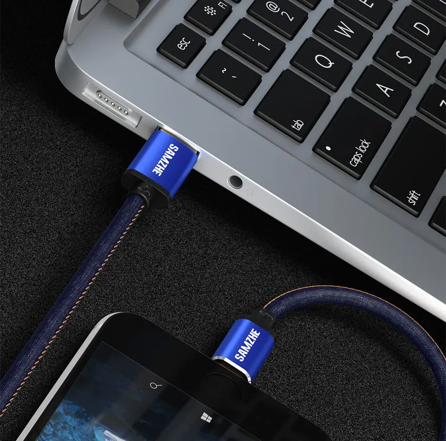 SAMZHE USB 2,0 Тип usb C кабель джинсы ткань 5V 2A кабель для быстрой зарядки из джинсовой ткани плетеный телефонный кабель для зарядки и передачи данных для Xiaomi huawei Letv samsung