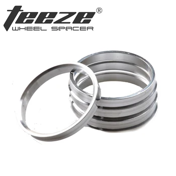 

TEEZE- 4 pieces/set Aluminum Alloy Center Rings OD 65.1 to ID 57.1 Car auto car accessories centric hub ring freeshipping