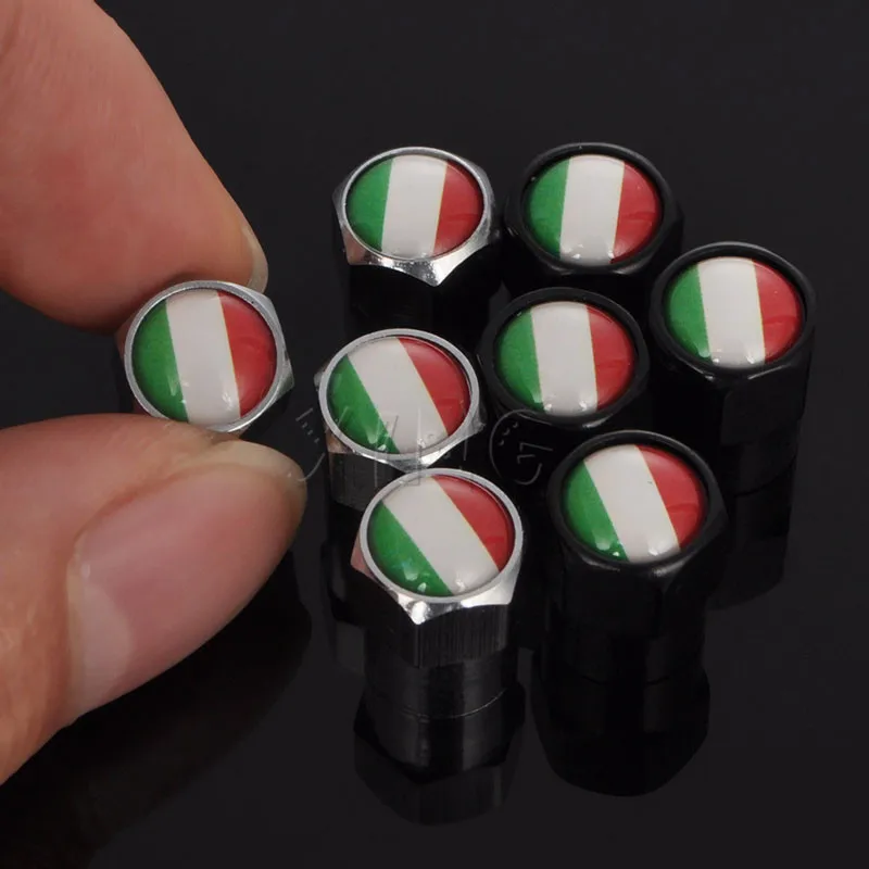 4pcs/set Italy Car Wheel Tire Valves Tyre Air Caps Valve Stems Cap