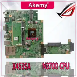 Akemy X453SA материнская плата для ноутбука ASUS X453SA X453S X453 Тесты Оригинал материнская плата N3700 Процессор