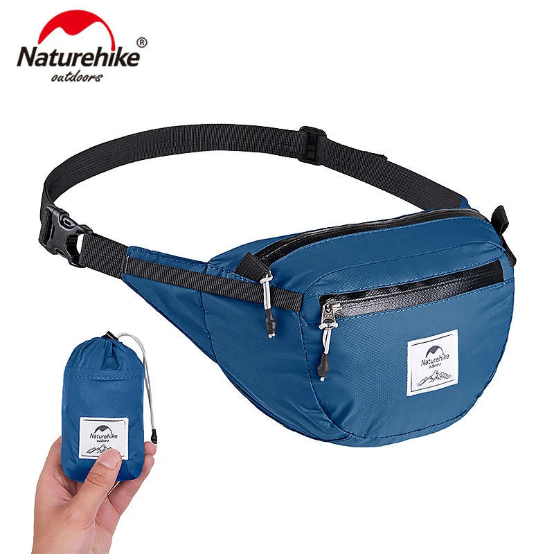 Naturehike في خفيفة الوزن مقاومة للماء الخصر حزمة السفر في الهواء الطلق حقيبة رياضية المشي تشغيل البسيطة الخصر حقيبة NH18B300-B