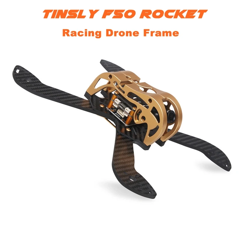 

Tinsly F50 Rocket 230mm FPV Racing Frame Kit 4mm Arm w/ 5V & 12V PDB Supports 5 Inch Propellers for RC Racer Drone Quadcopter