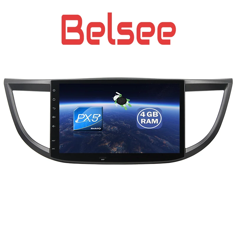 Flash Deal Belsee for 2012-2015 Honda CRV Android 8.0 Radio Octa Core 4GB PX5 GPS Navigation Autoradio Audio Stereo Player WiFi Head Unit 1