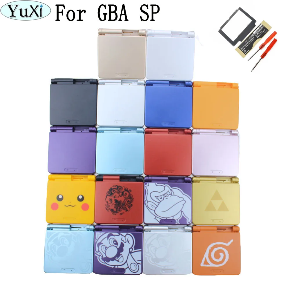 YuXi For Nintendo GBA SP For Gameboy Housing Case Cover Replacement Full Shell For Advance SP